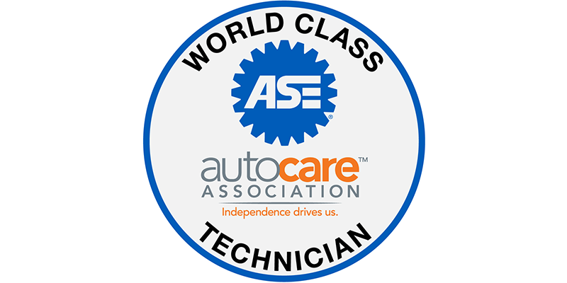 ASE World Class technician auto care association