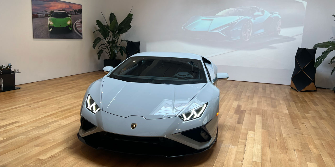 Lamborghini Lounge vehicle personalized